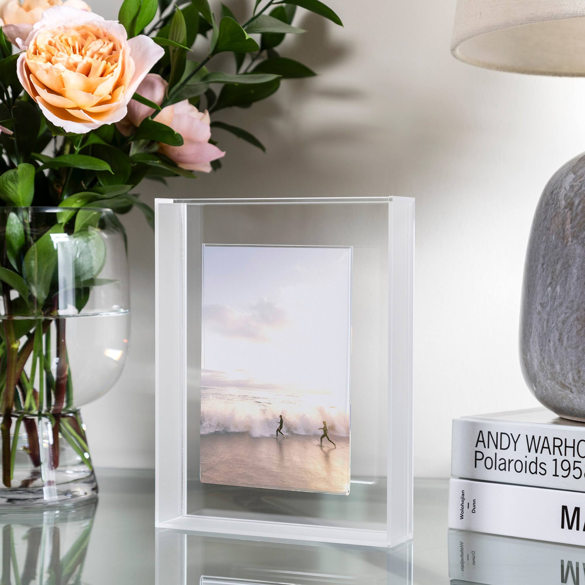 Wexel Art Frost Float Frame with Magnetic Photo Holder
